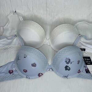 KENSIE 34 B Push Up 2 Pack Bras